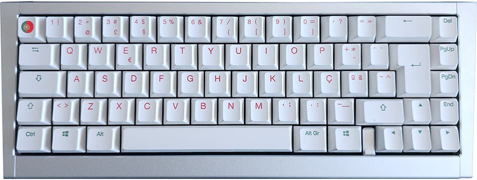 Ducky Outlaw 65 Silver (PT) - PKOU2367IST-ISO02B