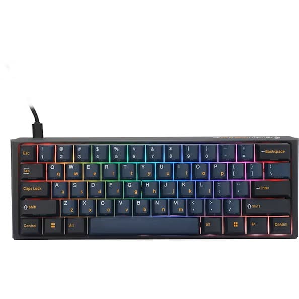 Ducky Teclado Mecânico ONE 3 Pro Nazca Line 60% RGB 8K Polling Rate MX2A-Blue