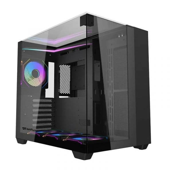 Darkflash Caixa Gaming Computador TH285 + 4 Fan Preto
