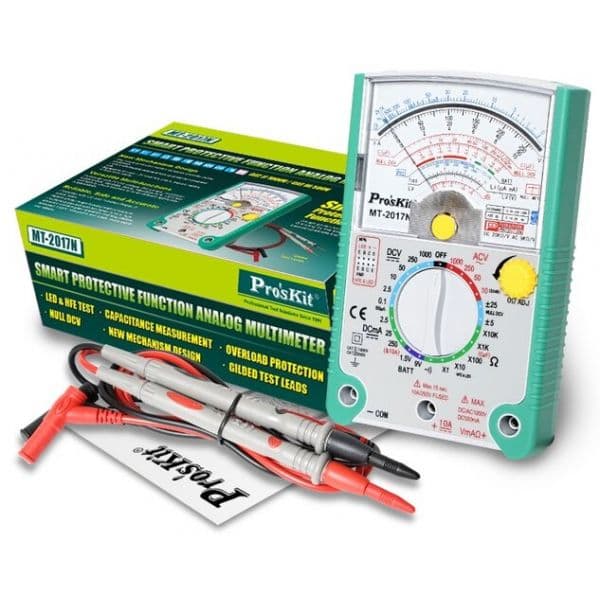 Pro's Kit Multimetro Analógico com Função de Protecção - MT-2017