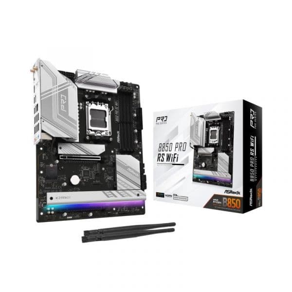 Motherboard Asrock B850 AM5 ATX B850 Pro RS WiFi 6E PCIe Gen4 Bluetooth