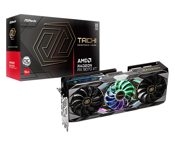 ASRock Radeon RX 9070 XT Taichi OC 16GB GDDR6