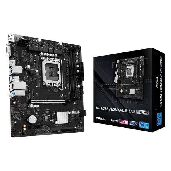 Motherboard AsRock H610M-HDV/M.2 D5 GEN5 1700