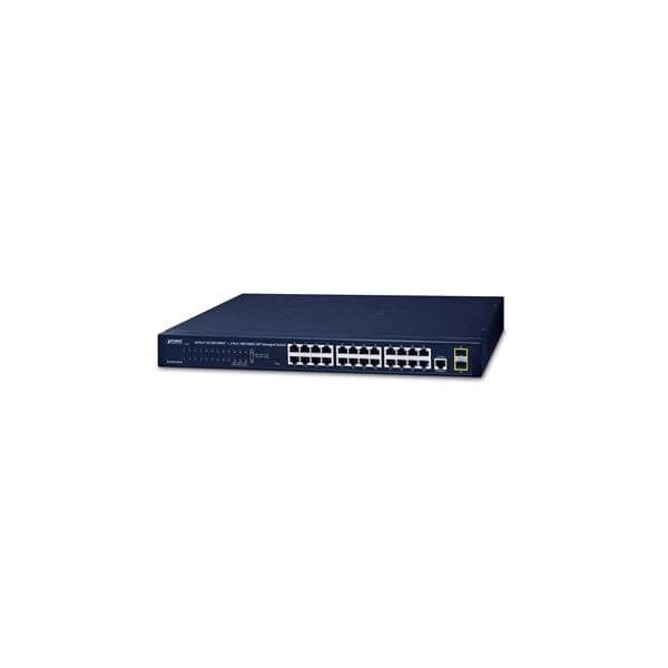 Planet GS-4210-24T2S Switch de Rede Gerido L2 Gigabit Ethernet (10/100/1000) 1U Preto - GS-4210-24T2S