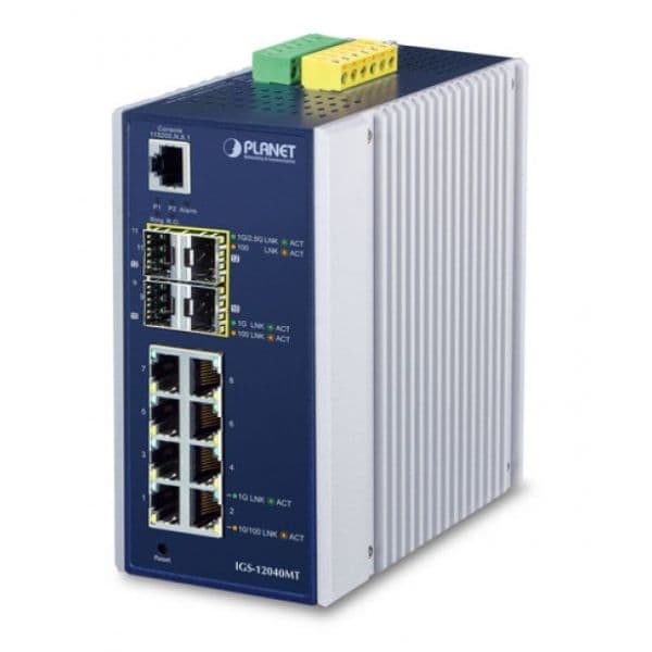 Planet IGS-12040MT Switch de Rede Gerido Gigabit Ethernet (10/100/1000) Preto - IGS-12040MT