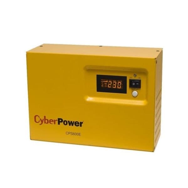 UPS CyberPower CPS600E-DE 600VA de Chumbo Ácido, Onda Sinusoidal Pura/Simulada, LCD, Proteção Contra Sobrecargas