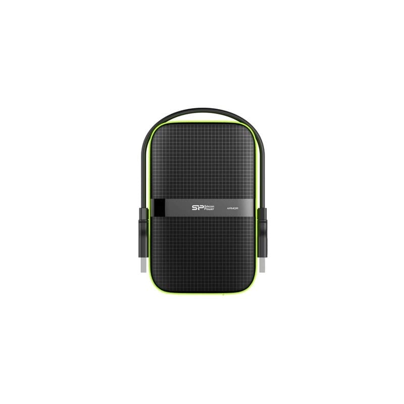 Disco Externo Silicon Power A60 4TB 2.5 USB 3.1 Armor AntiChoque + Prova d'Agua Preto - SP040TBPHDA60S3K