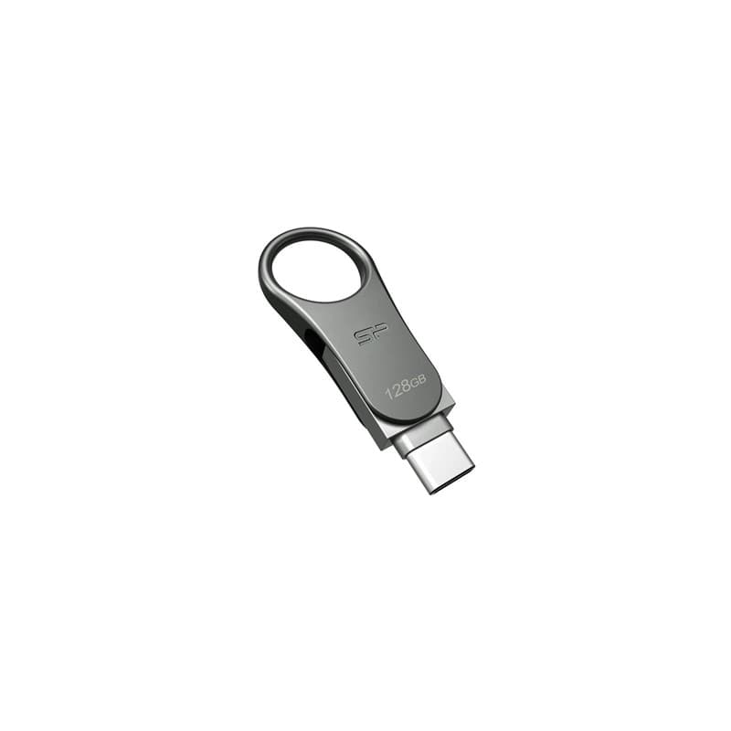 SP USB C80 USB-C 3.2 128GB Caneta USB metálica dupla C80 USB-C 3.2 128GB