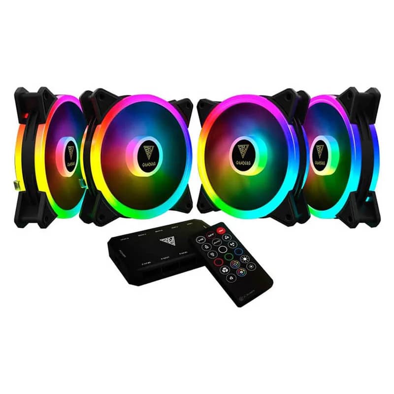 Kit Gamdias Aeolus M2 Rgb 4 Fans