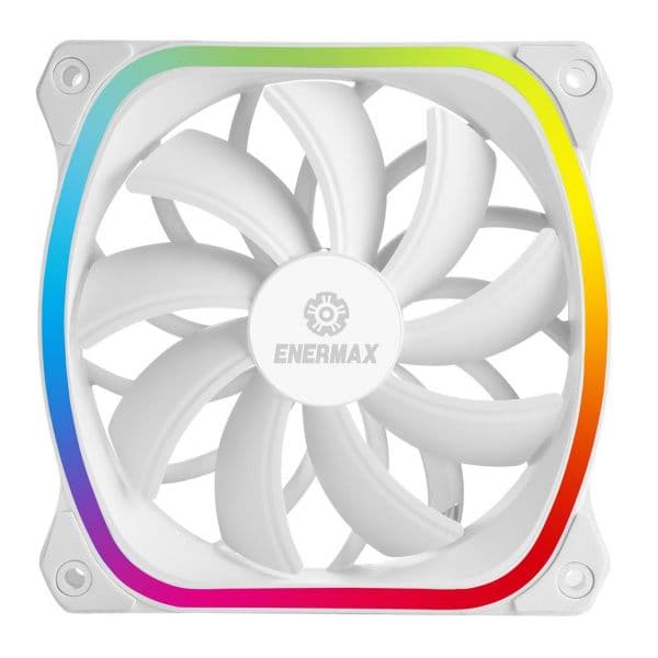 Enermax Air Cooling Squa Argb Branco Case Fan Branco, Single Fan | 300 - UCSQARGB12P-W-SG