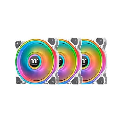 Thermaltake Riing Quad 12 RGB Radiator Fan TT Premium Edition White ( Pack 3 )