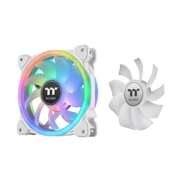 Thermaltake SWAFAN 14 RGB Radiator Fan TT Premium Edition Branco (3-Fan Pack) - CL-F146-PL14SW-A