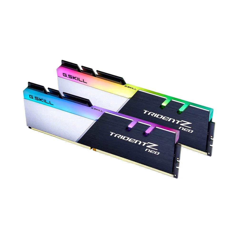 Memória RAM G.Skill 32GB Trident Z Neo 2x 16GB RGB DDR4 3600MHz PC4-28800 - F4-3600C18D-32GTZN