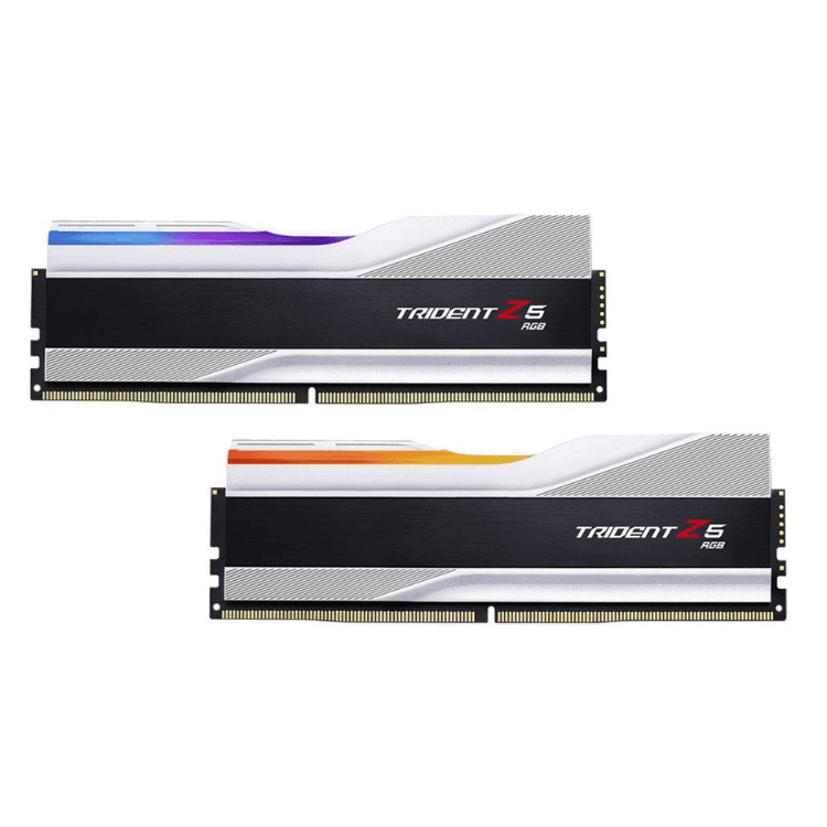 Memória RAM G.Skill 32GB Trident (2x16GB) Z5 RGB DDR5 6000MHz CL36 Prateada