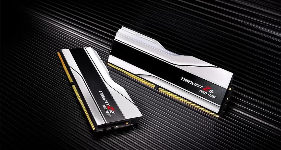 Memória RAM G.SKILL Trident Z5 Neo RGB 32GB (2x16GB) DDR5 6000MHz CL28 White