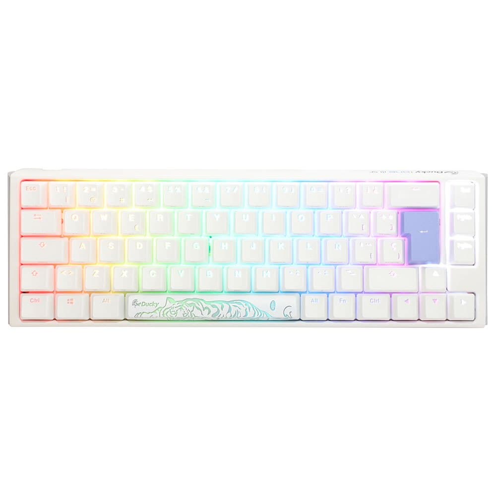 Ducky Teclado ONE 3 Classic SF 65% Pure White, Hot-swappable, MX-Silver, RGB, PBT - Mecânico (ES) - DKON2167ST-PESPDPW
