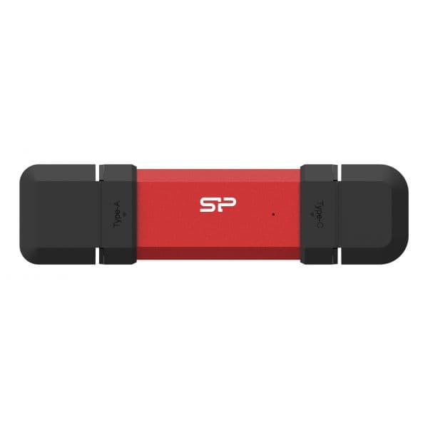 Disco Externo SSD Silicon Power 250GB DS72 USB-A/C 3.2 Gen 2 Preto
