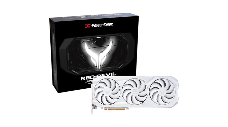 Powercolor Radeon RX 9070 XT Red Devil Spectral White OC 16GB GDDR6