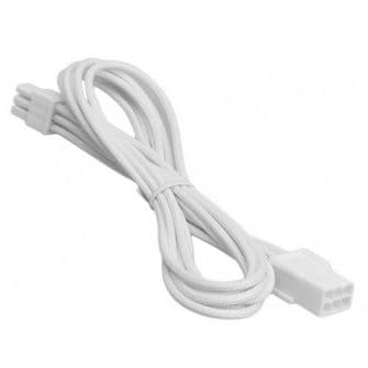 BitFenix 6 Pin PCIe 45cm sleeved white/white - BFA-MSC-6PEG45WW-RP