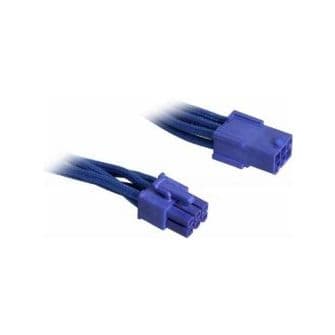 BitFenix 6 Pin PCIe 45cm sleeved blue/blue - BFA-MSC-6PEG45BB-RP