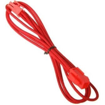 BitFenix 4 Pin ATX12V 45cm sleeved red/red - BFA-MSC-4ATX45RR-RP