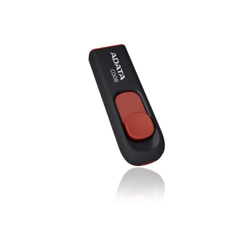ADATA 32GB Classic Series C008 USB 2.0 Black/Red - AC008-32G-RKD