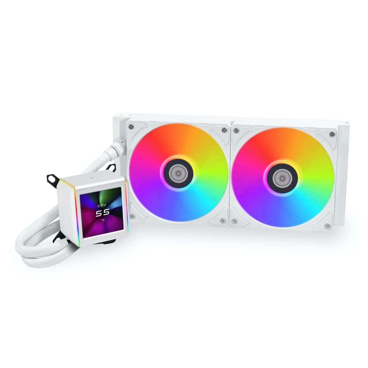 Water Cooler CPU AIO Lian Li GALAHAD II LCD 280 ARGB Branco - G89.GA2ALCD28W.00