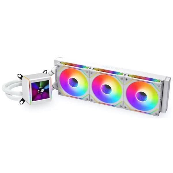 Water Cooler CPU AIO Lian Li GALAHAD II LCD IN 360mm ARGB Branco
