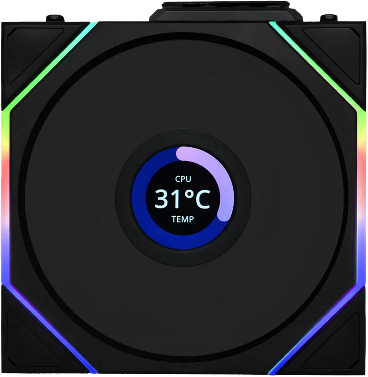 Lian Li UNI TL120 LCD Wireless RGB PWM Ventoinha 120mm Black