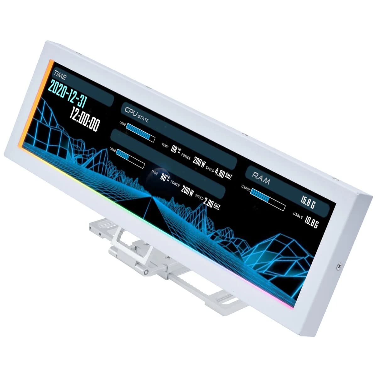Lian Li 8.8" SM088W 1920x480 60Hz USB Branco