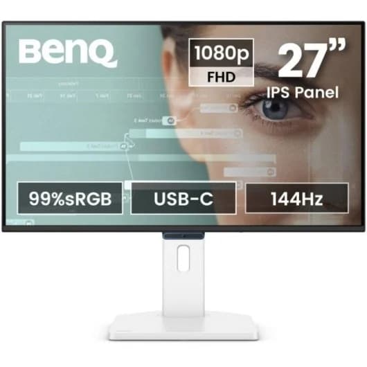 Monitor BenQ 27" GW2790TC Full HD 144Hz IPS USB-C Moldura Ultra-fina Altura Ajustável