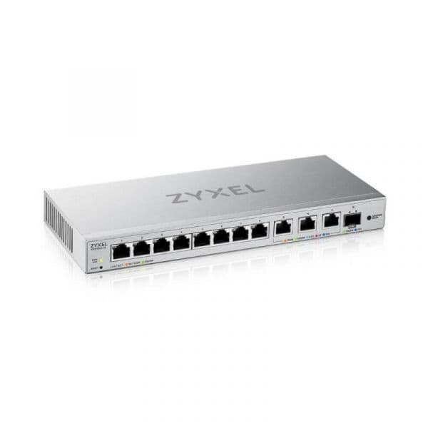 Switch Gerido Zyxel XGS1250-12 L2 11 Portas 10G Ethernet Montagem de Parede