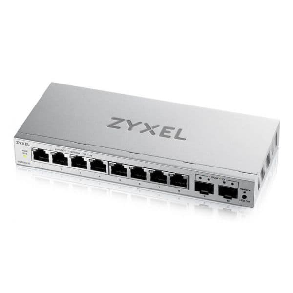 Zyxel Switch 8 Portas Gigabit 2 Portas SFP GS1200-10V3