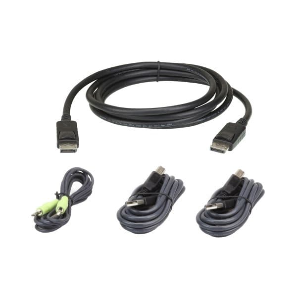 Aten 2L-7D02UDPX4 Cabo KVM DisplayPort USB 1.8m Preto