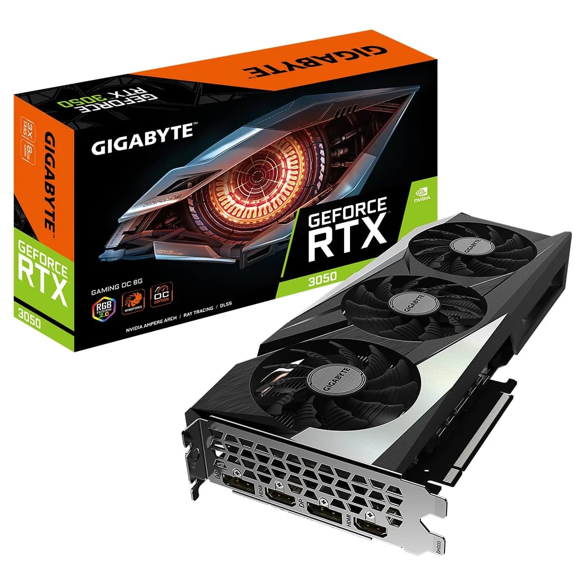Gigabyte GeForce RTX 3050 GAMING OC 8GB LHR - GVN3050GO8-00-10