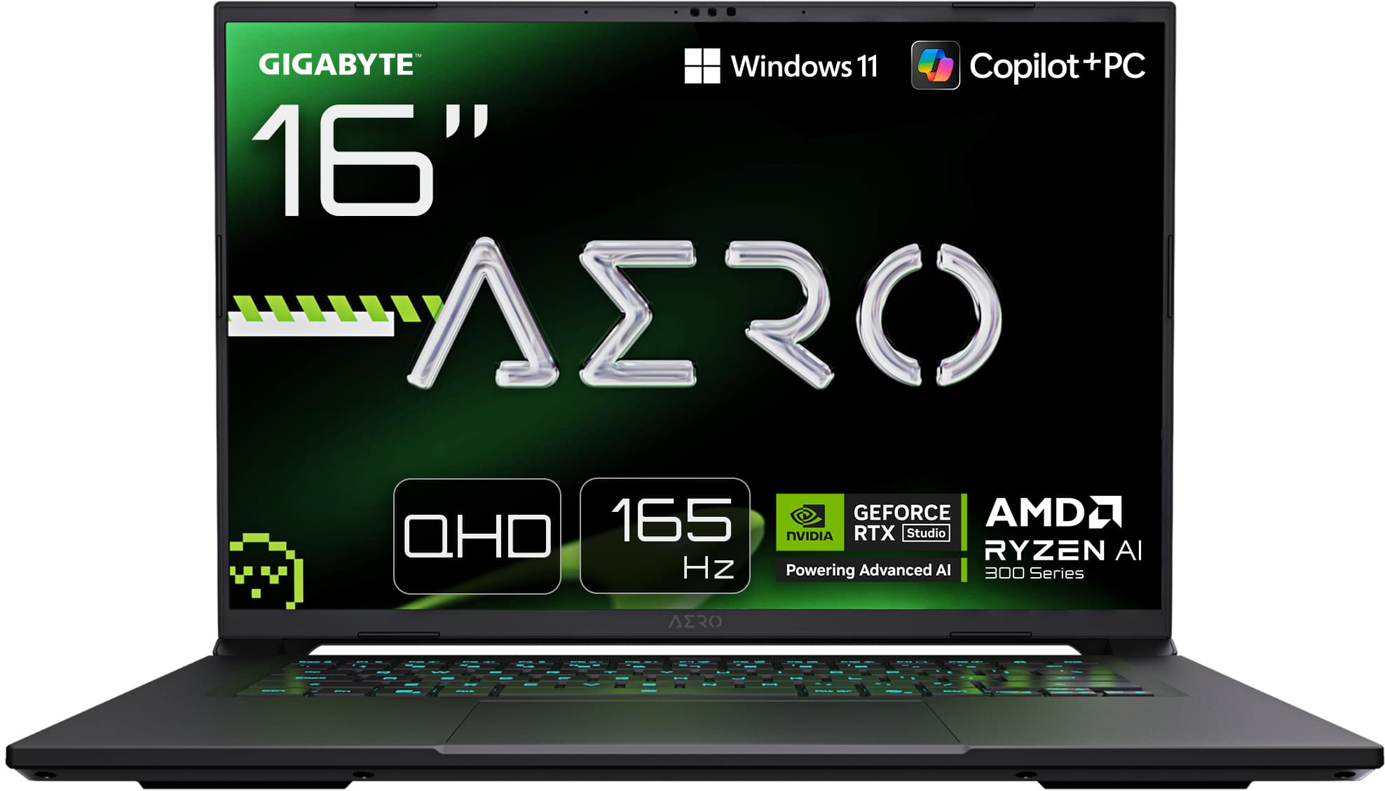 Portátil Gigabyte AERO X16 1VH93PTC94AH 16″ QHD+165Hz Ryzen AI 7 350 RTX 5060 16GB DDR5 1TB W11H
