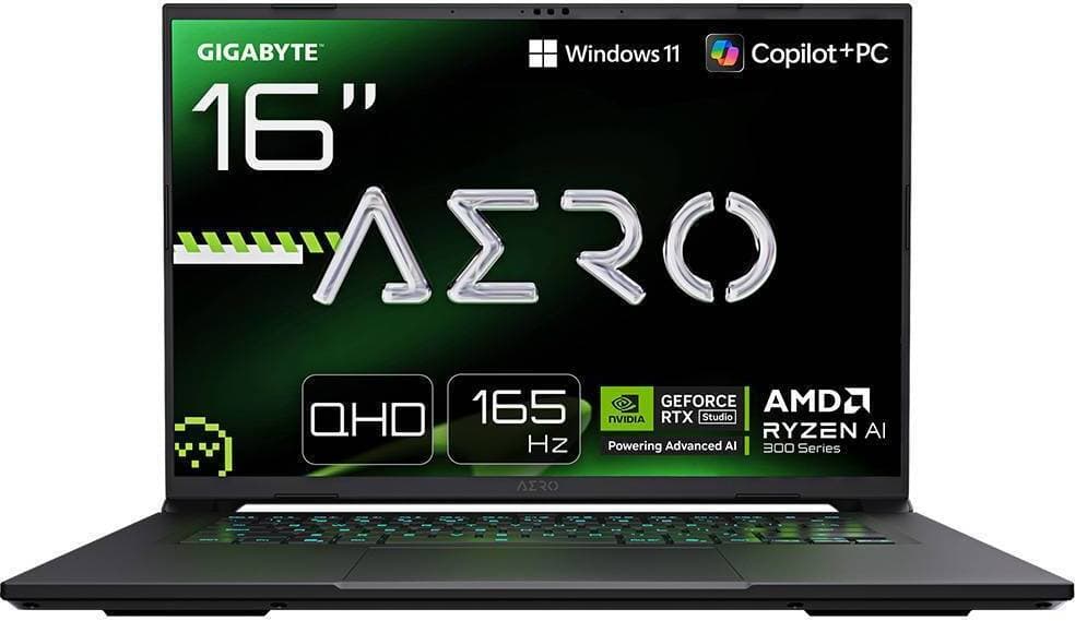 Portátil Gigabyte AERO X16 2WHA3PTC65AH 16″ QHD+165Hz Ryzen AI 7 350 RTX 5070 32GB DDR5 1TB W11H