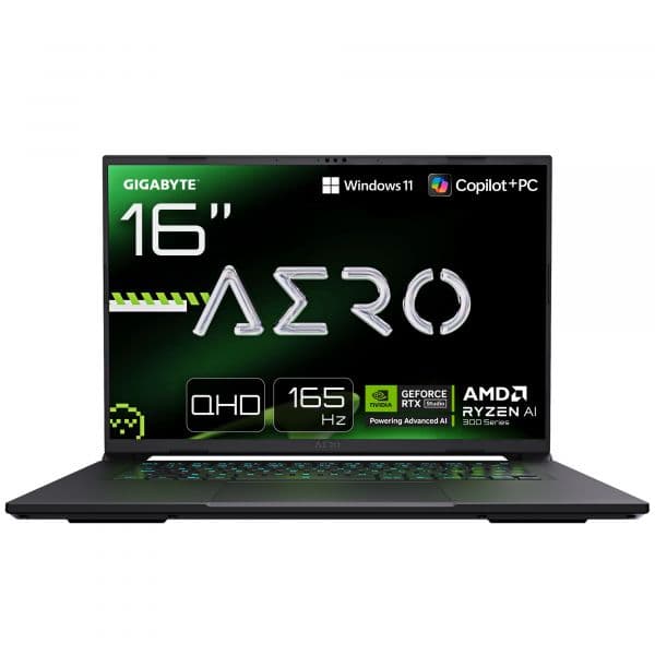 Gigabyte AERO X16 1VH93ESC64AH 16" WQXGA AMD Ryzen AI 7 350 32GB 1TB SSD NVIDIA RTX 5060 Windows 11 Home (Teclado Espanhol)