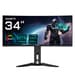 Monitor Gigabyte MO34WQ2BT 34" QD-OLED UltraWide QHD 240Hz FreeSync Premium Pro Curvo