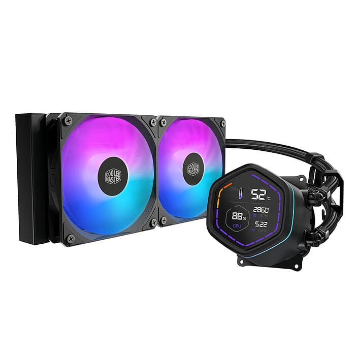 Cooler Master MasterLiquid Core Nex Digital 240 ARGB Watercooler 240mm Black