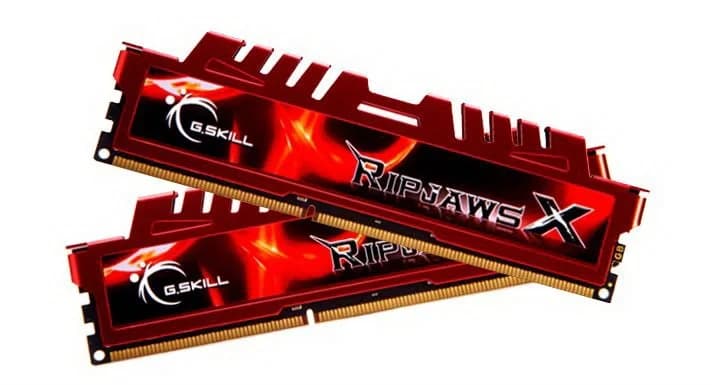 Memória RAM G.Skill 16GB Ripjaws X (2x 8GB) DDR3 2133MHz CAS11 - F3-2133C11D-16GXL