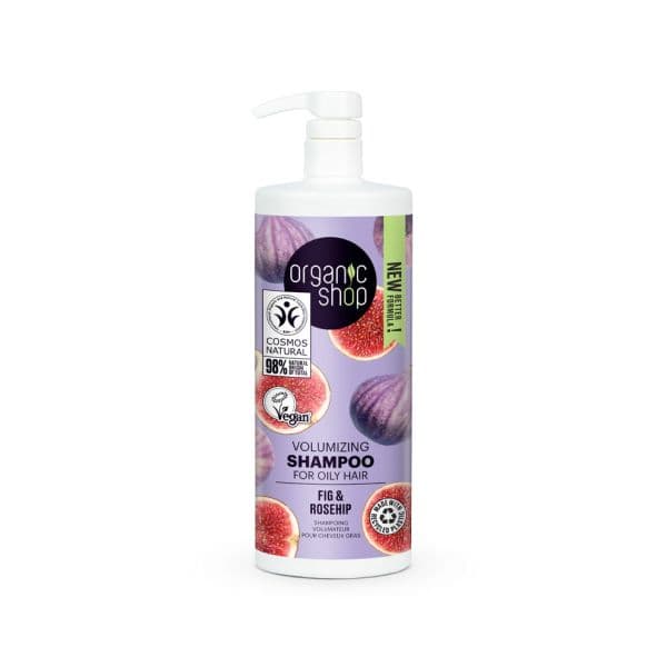 Organic Shop Fig Volumizing Shampoo Cabelo Oleoso 1000ml