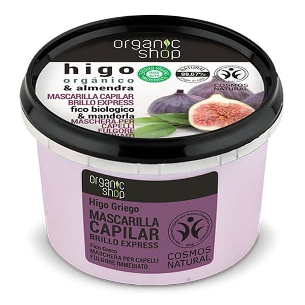 Organic Shop Máscara Brilho Express Figo Grego 250ml