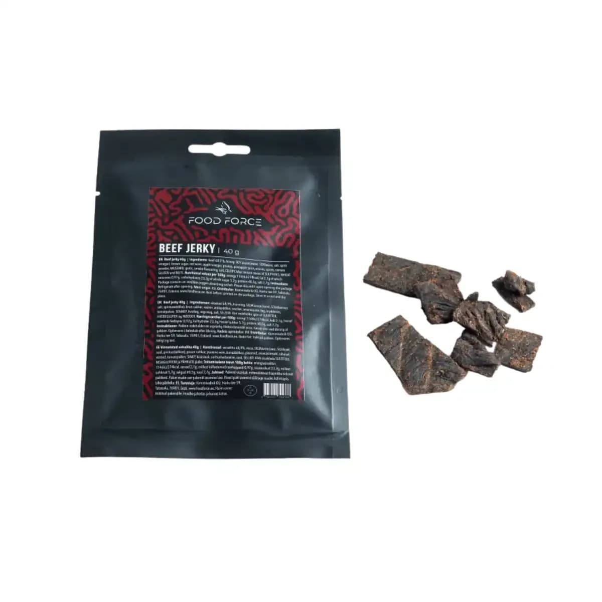 Food Force – Beef Jerky (Carne Seca) – 40g