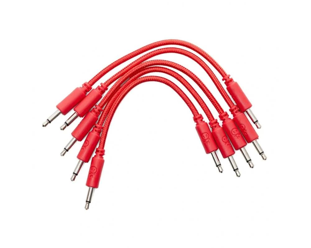 Erica Synths Eurorack Patch Cables 10cm (5 pcs) - Red