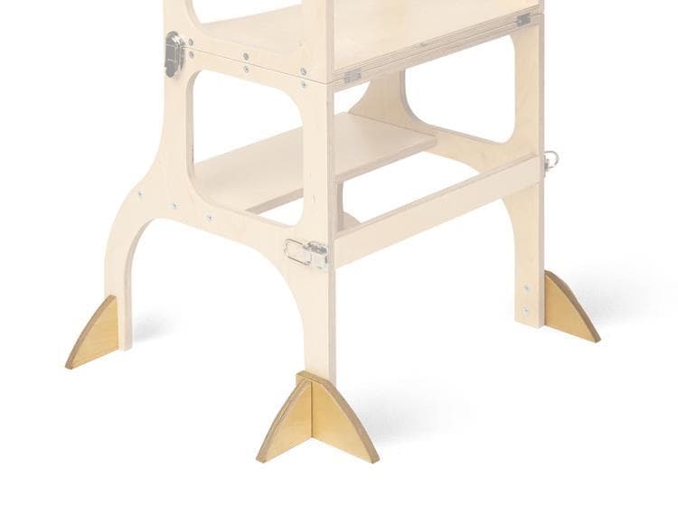 Apoio Extra para Torre de Aprendizagem Ette Tete em Madeira Natural
