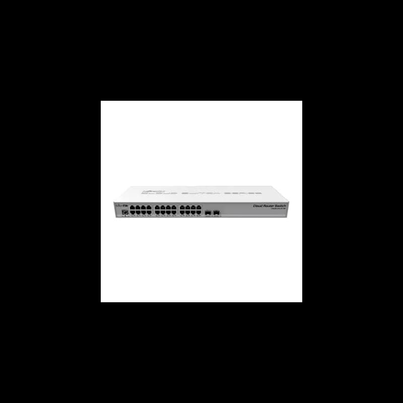 SWITCH ROUTER MIKROTIK CRS326-24G-2S+RM 26 PUERTOS RJ45 10100100