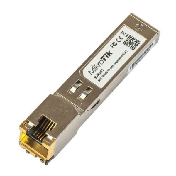 MikroTik S-RJ01 Modulo Transceiver Gigabit RJ45 SFP 10/100/1000M