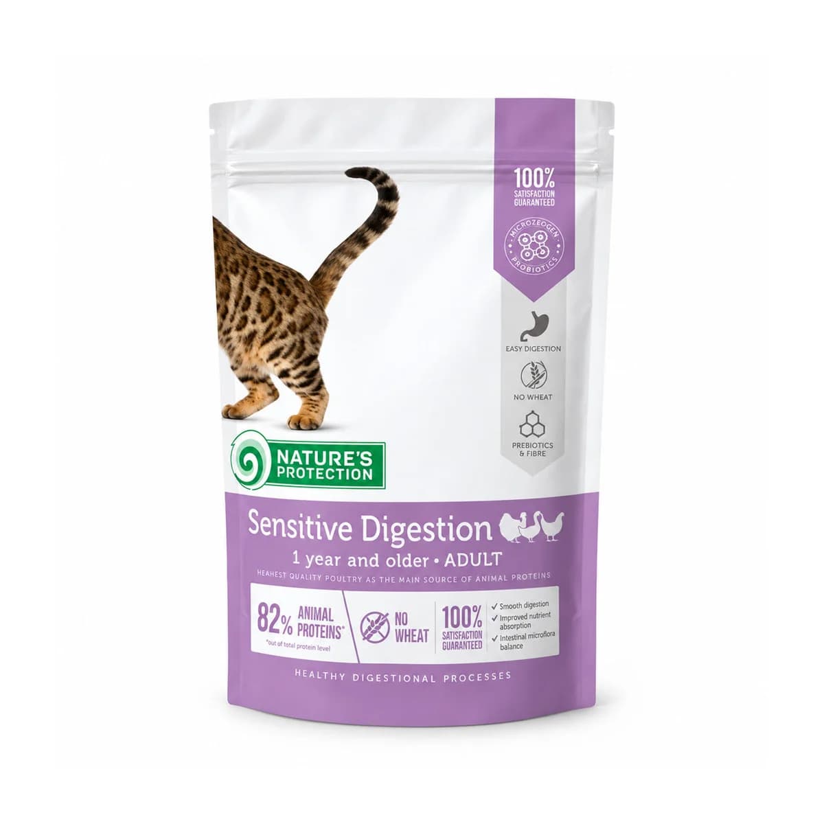 Nature's Protection Sensitive Digestion com Aves - Alimento seco para gatos adultos