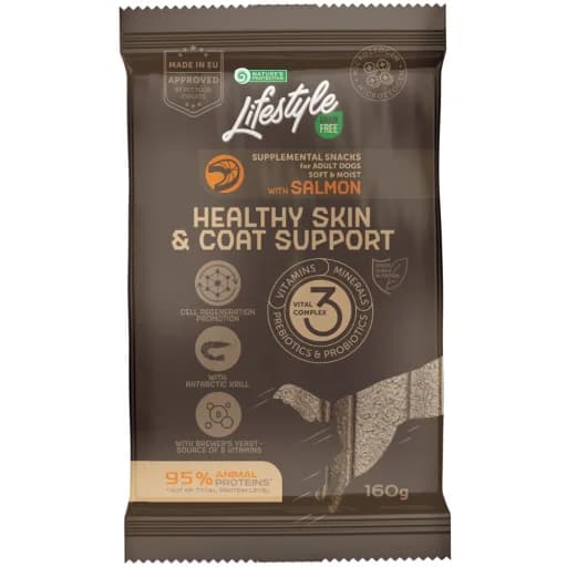 Nature's Protection Lifestyle Snacks Adult Dog Grain Free Healthy Skin&Coat Support Salmão